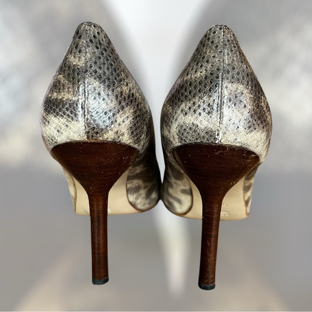 RARE! GUCCI 90s VTG Women’s Snake Skin Heels - Picture 3 of 7